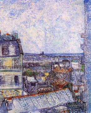 Vista desde la habitación de Vincent en la Rue Lepic Vincent van Gogh Pinturas al óleo